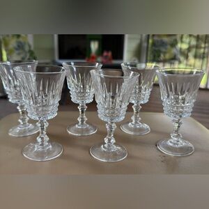 Cristal D'Arques-Durand -  Tuilleries Villandry pattern Set of 6 Sherry glasses